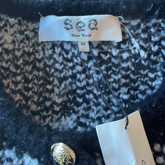 Sea New York Chiyo Check Cropped Cardigan, Medium - Picture 9 of 11